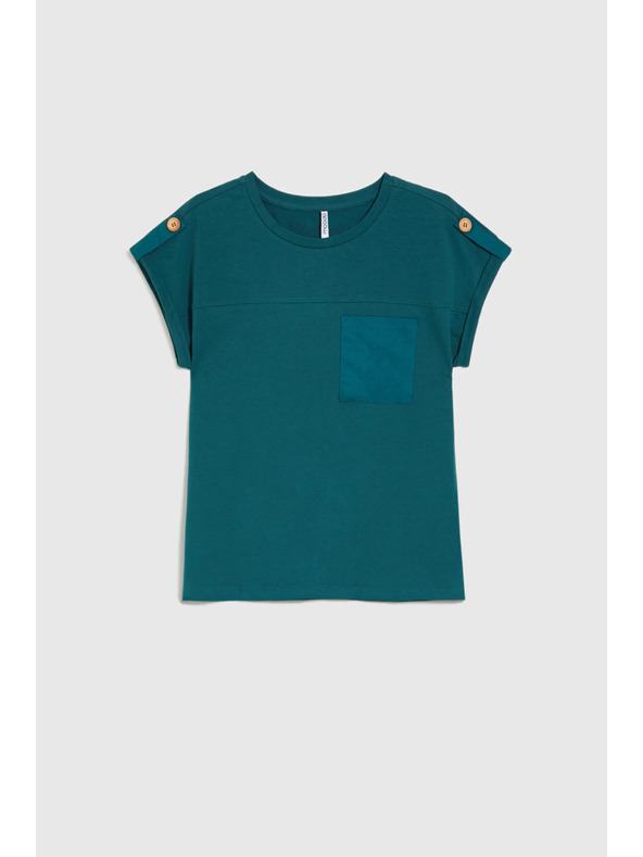 Moodo Damen-T-Shirt Moodo – petrolblau