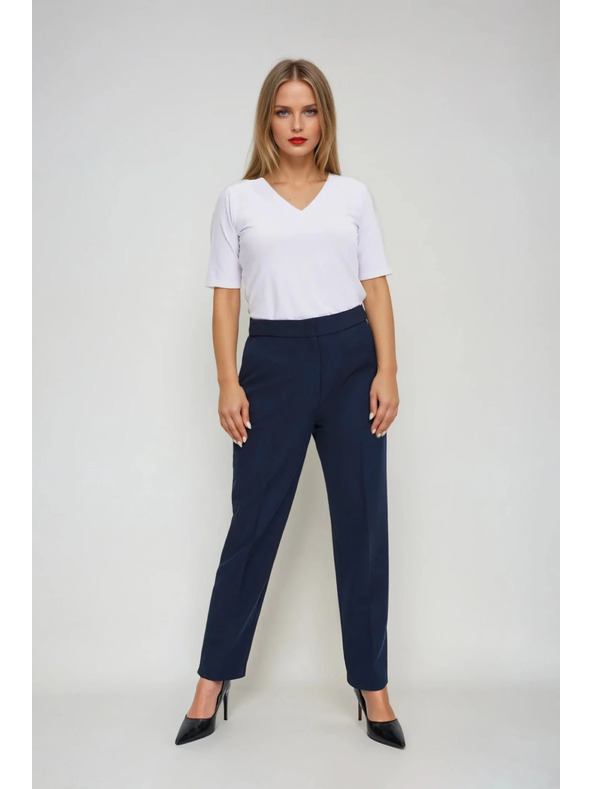 Moodo Weißes Basic Top mit 3/4-Ärmeln von Moodo