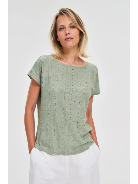 Moodo Damen T-Shirt von Moodo – olivgrün