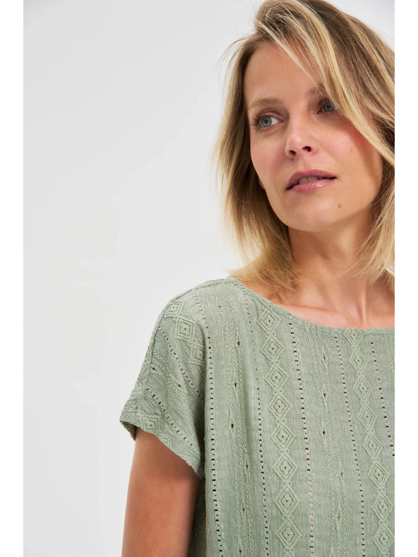 Moodo Damen T-Shirt von Moodo – olivgrün