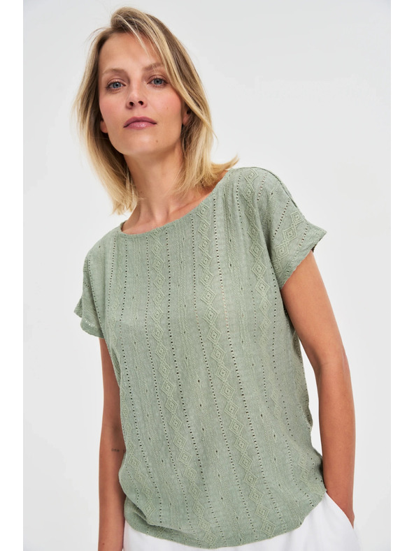 Moodo Damen T-Shirt von Moodo – olivgrün