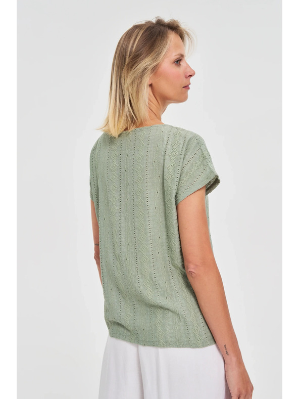 Moodo Damen T-Shirt von Moodo – olivgrün