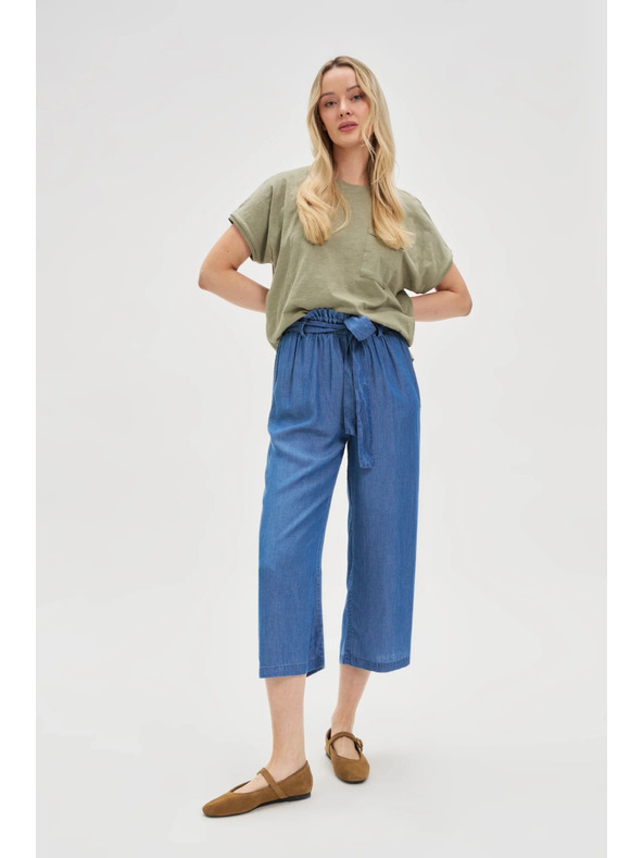 Moodo Damen Top mit Tasche von Moodo – olivgrün