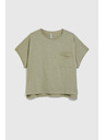Moodo Damen Top mit Tasche von Moodo – olivgrün