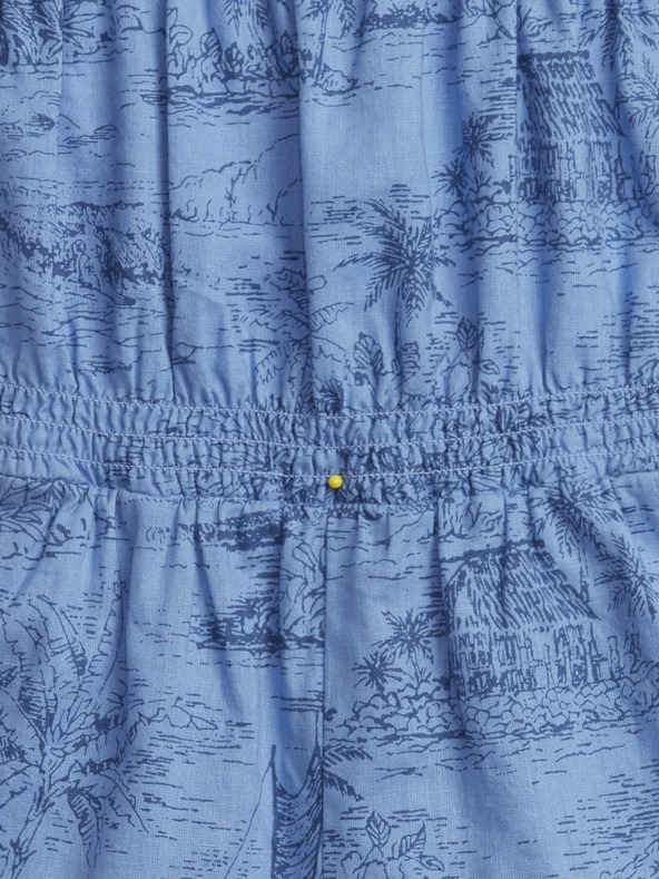 GAP Baby Gemusterter Leinen-Overall GAP