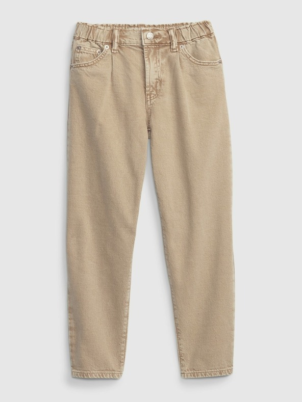 GAP Kinder-Jeans beige barrel GAP