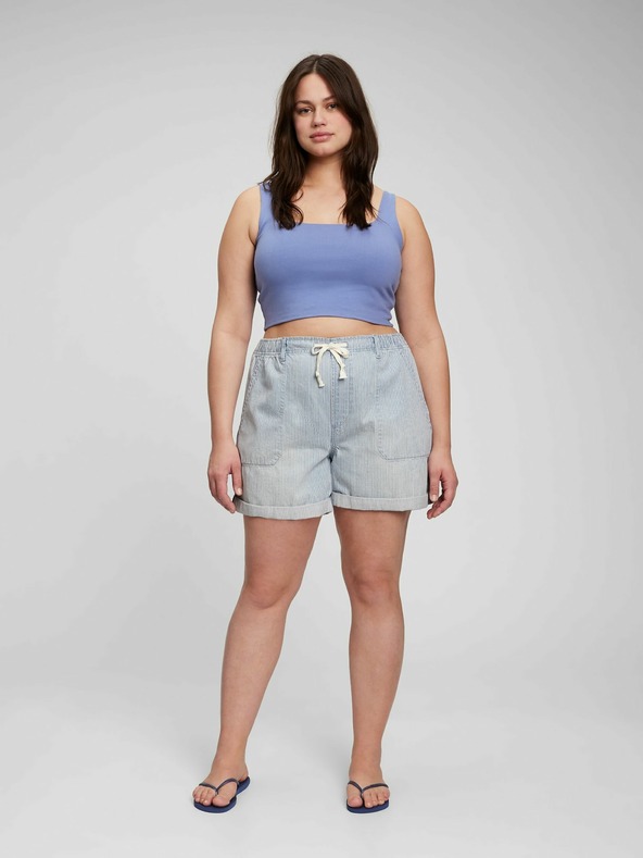 GAP Gestreifte Jeansshorts GAP