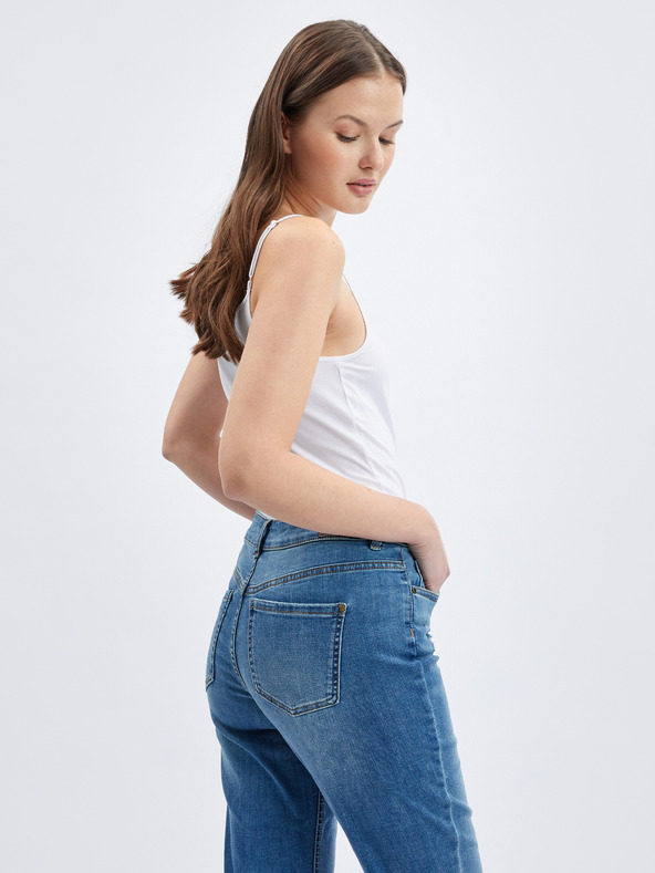 Orsay Dunkelblaue Straight Fit Jeans für Damen ORSAY
