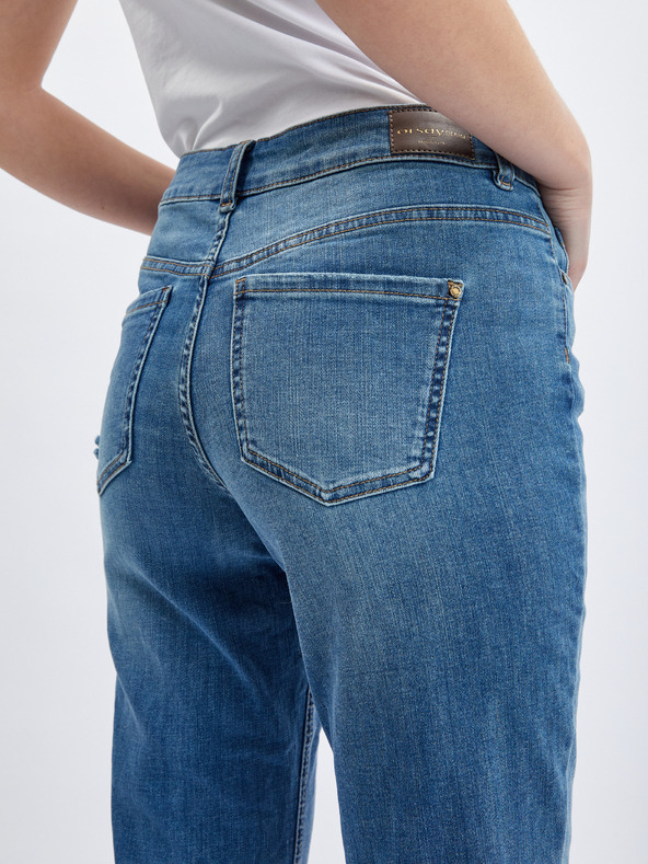 Orsay Dunkelblaue Straight Fit Jeans für Damen ORSAY