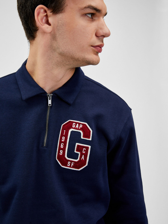 GAP Sweatshirt mit Kragen und Reißverschluss GAP