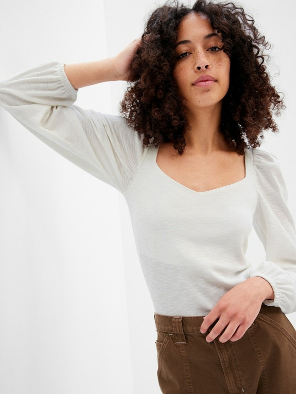 GAP T-Shirt mit drapierten Ärmeln GAP