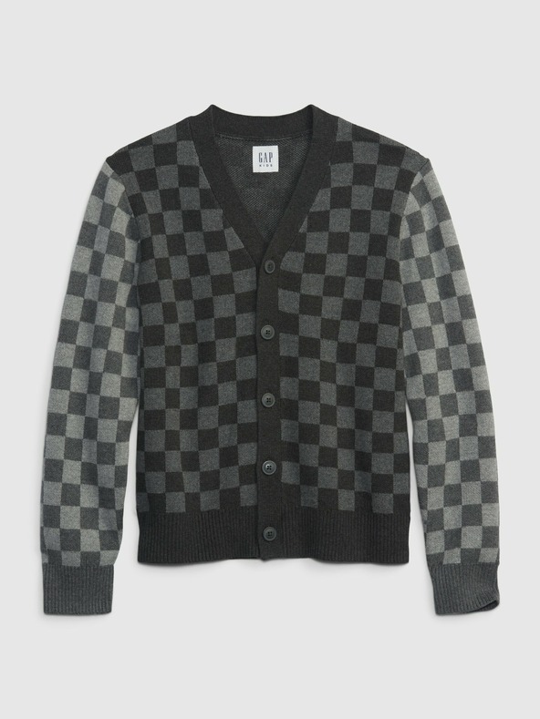 GAP Kinder-Strickjacke Schachbrettmuster GAP