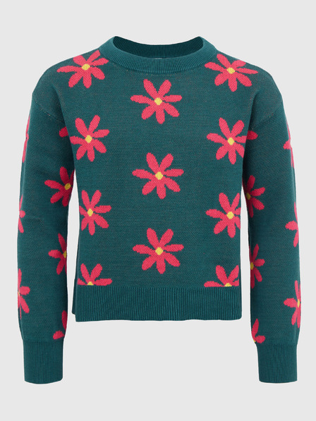 GAP Kinder-Strickpullover mit floralem Muster GAP