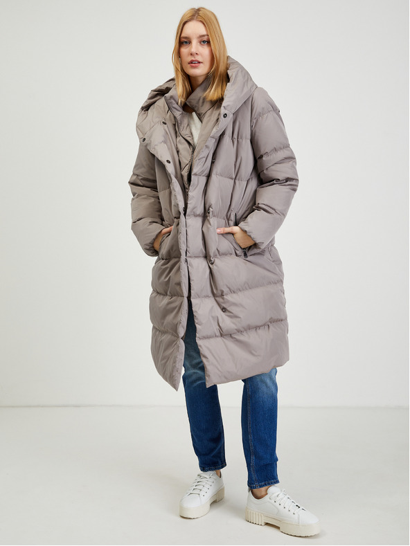 Orsay Grauer Damen Daunen-Wintersteppmantel ORSAY