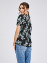 Orsay Schwarze geblümte Bluse ORSAY