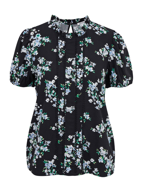Orsay Schwarze geblümte Bluse ORSAY
