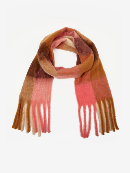 Orsay Rosa und braun gemusterter Damenschal ORSAY