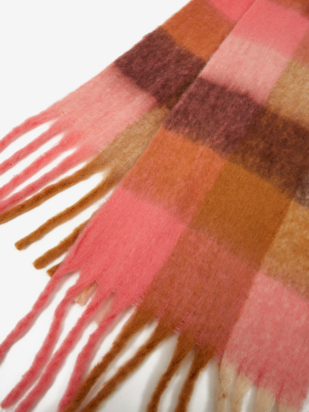 Orsay Rosa und braun gemusterter Damenschal ORSAY