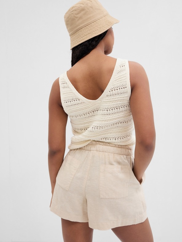GAP Leinen Shorts mit elastischem Bund GAP