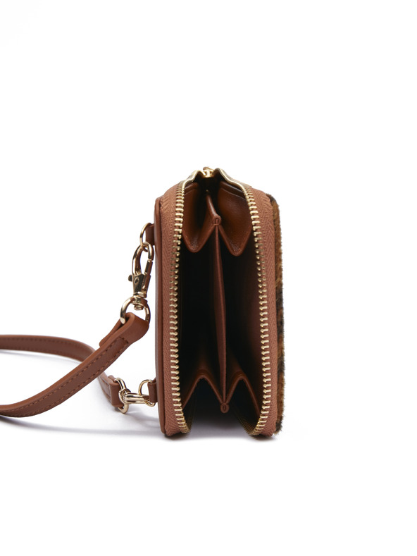 Orsay Schwarzer und brauner gemusterter Damen-Nackenbeutel ORSAY