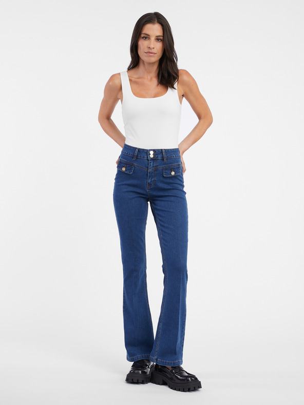 Orsay Blaue Damen-Bootcut-Jeans ORSAY