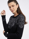 Orsay Schwarzes Damen-Pulloverkleid ORSAY