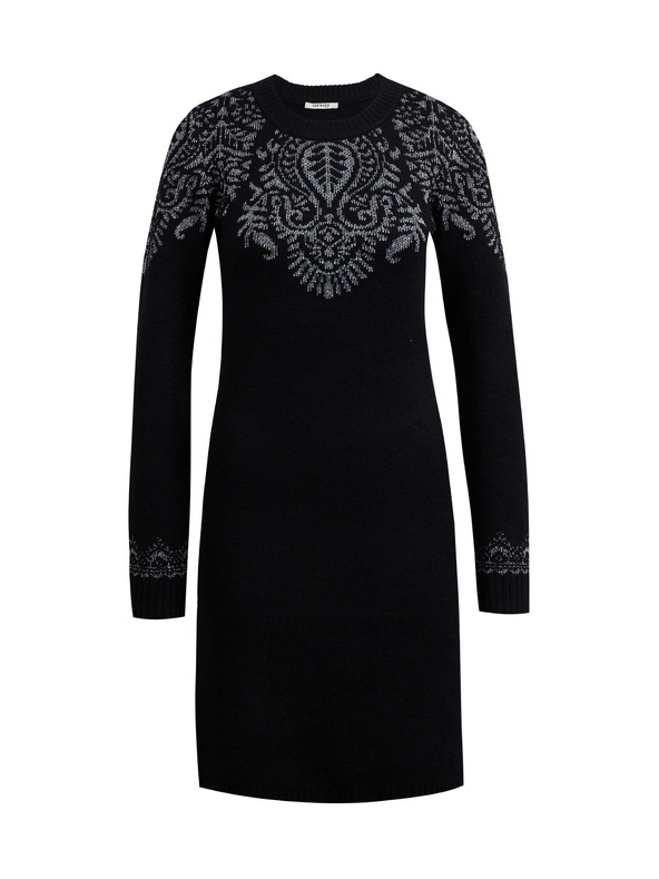 Orsay Schwarzes Damen-Pulloverkleid ORSAY