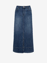 Orsay Blauer Jeans-Midirock Damen ORSAY