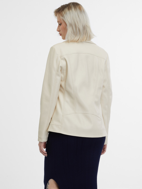 Orsay Beige Damen Lederjacke ORSAY