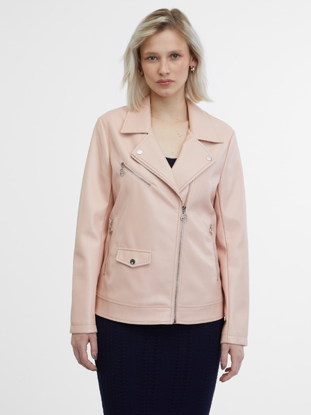 Orsay Hellrosa Damen-Kunstlederjacke ORSAY