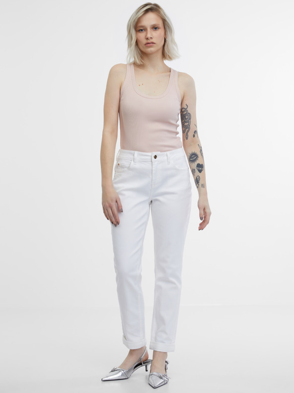 Orsay Weiße Damen Boyfriend Jeans ORSAY