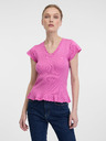 Orsay Rosa Damen Kurzarm-T-Shirt ORSAY