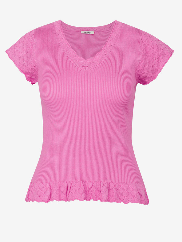 Orsay Rosa Damen Kurzarm-T-Shirt ORSAY