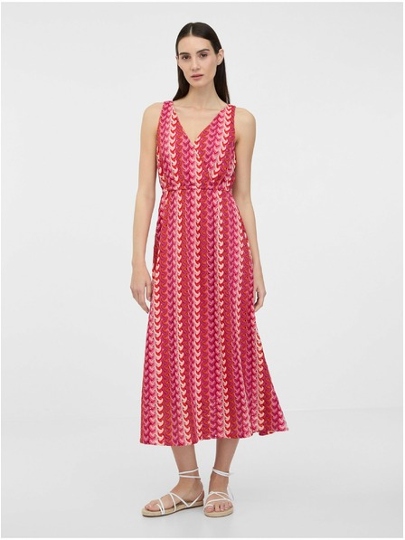 Orsay Dunkelrosa Damen Midikleid ORSAY