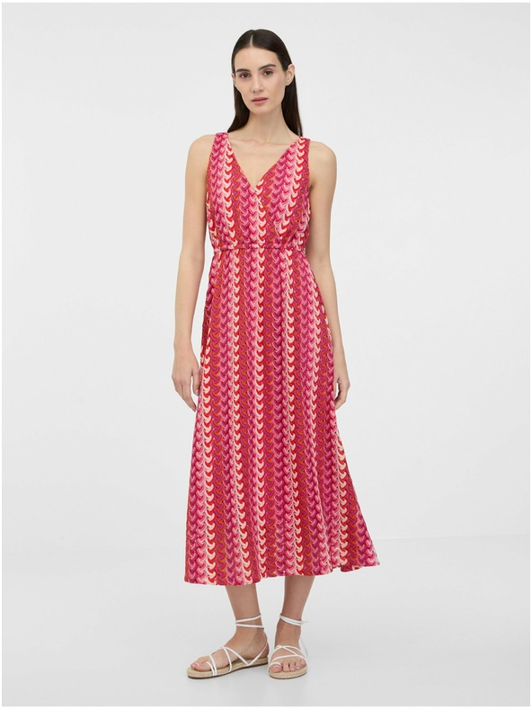 Orsay Dunkelrosa Damen Midikleid ORSAY