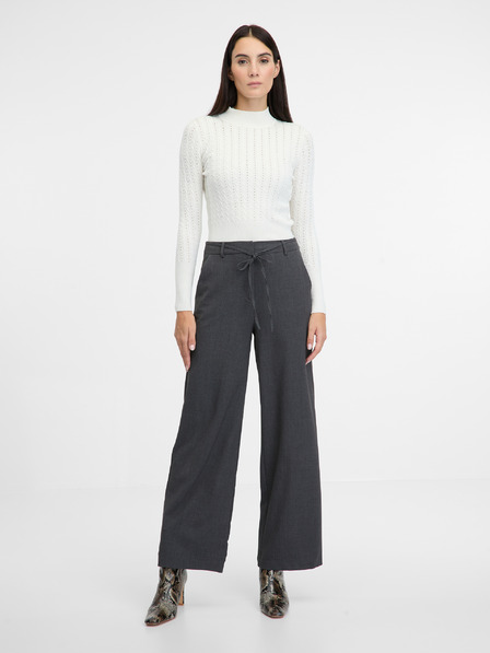 Orsay Graue weite Damenhose ORSAY