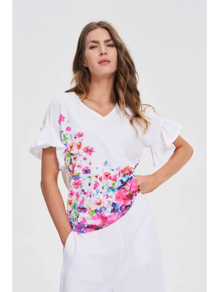 Moodo Damen T-Shirt Moodo mit Aufdruck