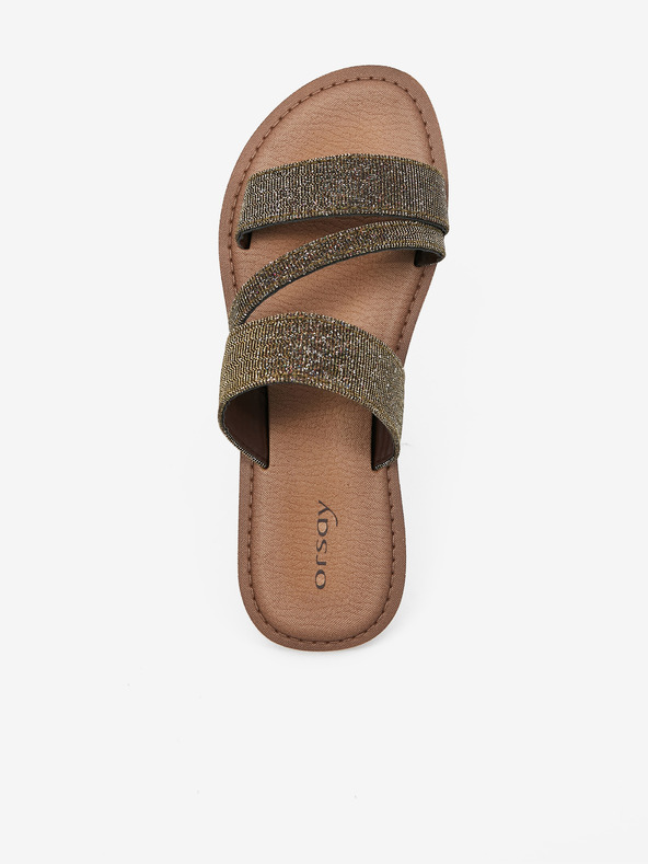 Orsay Khakifarbene Damenpantoffeln ORSAY