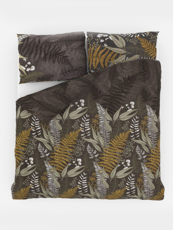 Kvalitex Satin French Bedding LUXURY COLLECTION 1+2, 240x200, 70x90cm FERN