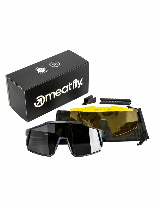 Meatfly Meatfly Polarisierte Sonnenbrille Nate Morph Schwarz