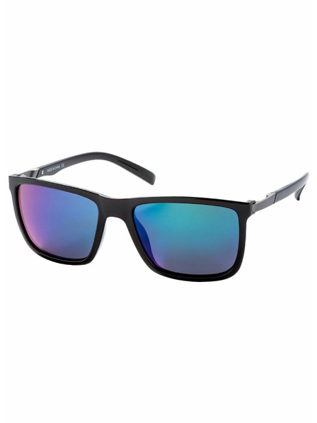 Meatfly Meatfly Polarisierte Sonnenbrille Juno Schwarz Glänzend Grün