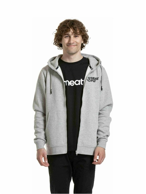 Meatfly Meatfly Herren Sweatjacke Cooper Grey Heather