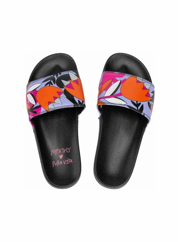 Meatfly Meatfly Damen-Hausschuhe Hudson Pura Vida Lila Liebe