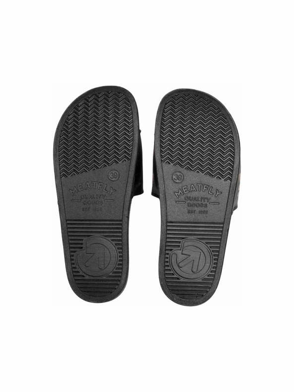 Meatfly Meatfly Damen-Hausschuhe X Hudson Pura Vida Viva La Vida Schwarz