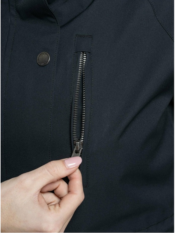 Meatfly Meatfly Damen-Streetjacke Xita Schwarz / Weißes Logo |