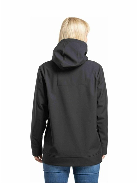 Meatfly Meatfly Damen-Softshell-Jacke Alita Schwarz / Weiß