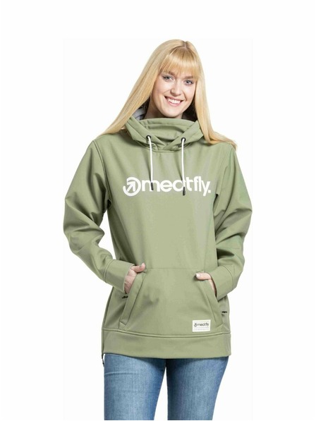 Meatfly Meatfly Damen-Softshell-Jacke Alita Olive / Weiß