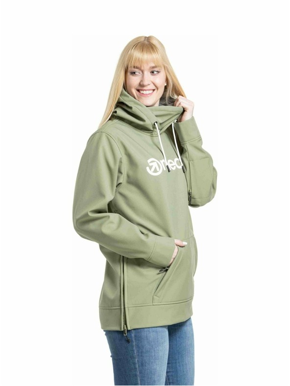 Meatfly Meatfly Damen-Softshell-Jacke Alita Olive / Weiß