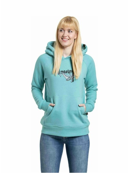 Meatfly Meatfly Damen-Sweatshirt Watani Türkis Wal