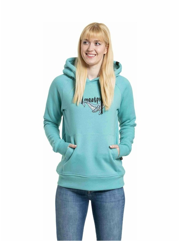Meatfly Meatfly Damen-Sweatshirt Watani Türkis Wal
